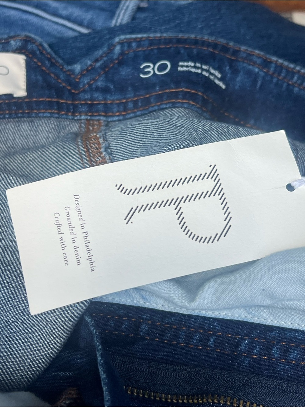 NWT The Lex High-Rise Relaxed Tapered Jeans by Pilcro 30 dark denim anthropology - Picture 7 of 8